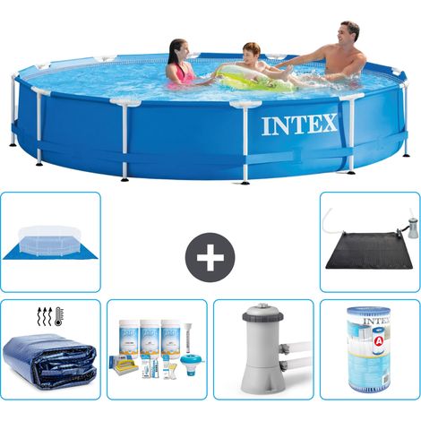 Intex Piscina con struttura Rotonda - 366x76 cm - 7-pezzi  S31592