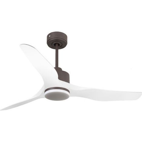 Modulo de KlassFan - Ventilateur de plafond DC Led Chocolat pales blanches thermostat 26 à 40 m² KlDC6SlimP4WiL1Chocslim (1/5)