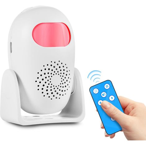 Alarme Détecteur Mouvement Maison sans Fil, Télécommande, 24 Voix, 4 Niveaux Volume (1 Capteur + 1 Télécommande) (1/4)