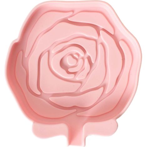 Porte - savon, porte - Roses antidérapant avec Drain, étagère de cuisine pour salle de bain, douche, lavabo, voyage, cuisine, extérieur (rose, 11,8 11,7 cm) (1/5)