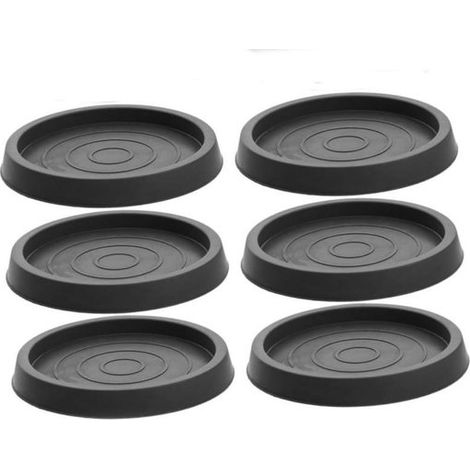Tapis de protection de sol - Noir - Tapis de sol antidérapants en caoutchouc - Tapis antidérapants pour meubles - Lot de 6 - Coussins de canapé (1/5)