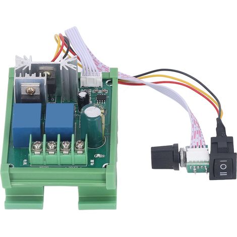 Régulateur de vitesse PWM rail DIN, carte de contrôle moteur 10A DC12V-55V, connexion robuste, variateur de puissance (1/5)