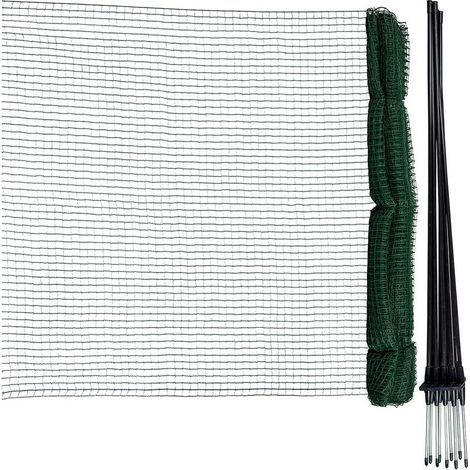 Filet pour volaille petites mailles 15 m – Hauteur 90 cm – Mailles 1,7 x 1,7 cm – 9 piquets en fibre de verre inclus (1/5)