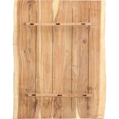 Maison Exclusive - Tischplatte Massivholz Akazie 80x(50-60)x3,8 c (1/5)