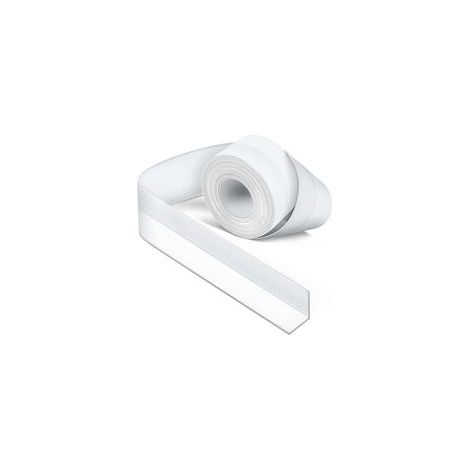 Joint Silicone Blanc Salle de Bain, Joint Salle de Baignoire, Ruban D'étanchéité, AntiMoisissure et Imperméable, Ruban Adhésif doux Adapté à la Cuisine, les Toilettes, le Coin