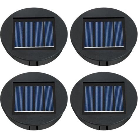 Pair Lampes Solaires de Rechange, Panneau Solaire Lanterne Couvercle de Rechange, 4PC Lampe Solaire de Rechange pour Lantern 8cm,Remplacement de Couvercles