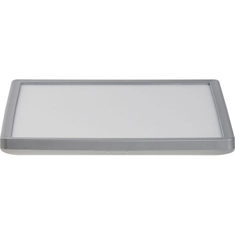 LED Ceiling Light Silver Synthetic Square 30 cm LED Panel Light Flush Ceiling Mount Light with Remote TIVORA (1/5)