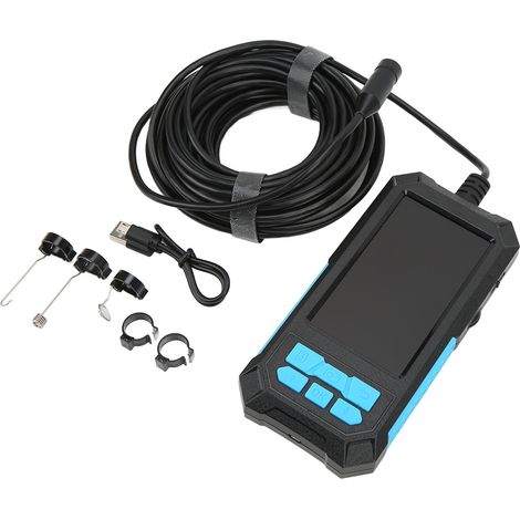 Endoscope pour canalisations, écran IPS haute résolution de 4,5 pouces, étanche IP68, lumière LED réglable, endoscope industriel portable. (1/5)