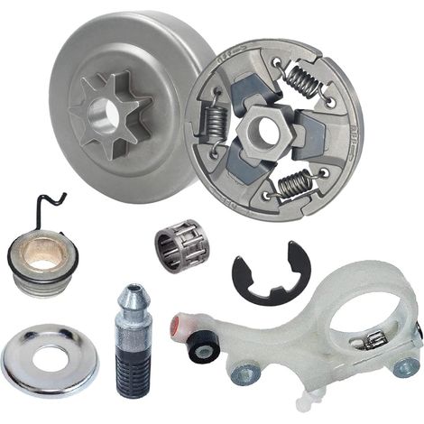 Frizione e tamburo Hippotech 325-7T con pompa dell'olio per motoseghe Stihl MS271 MS291 MS 291 271 con luce ad ago, clip a E, ingranaggio a vite senza fine e candela per 1121 640 2001 (1/4)