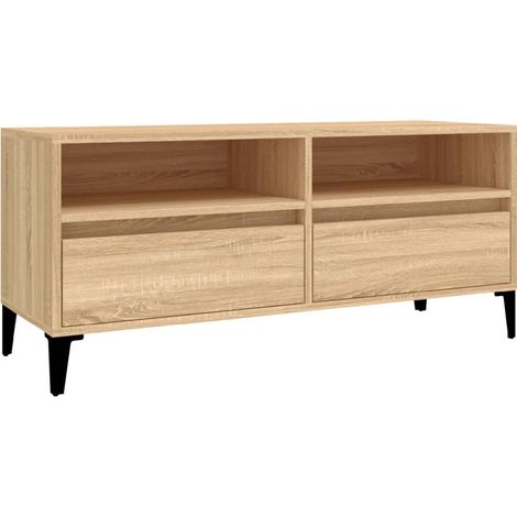 Maison Exclusive - TV-Schrank Sonoma-Eiche 100x34,5x44,5 cm Holzw