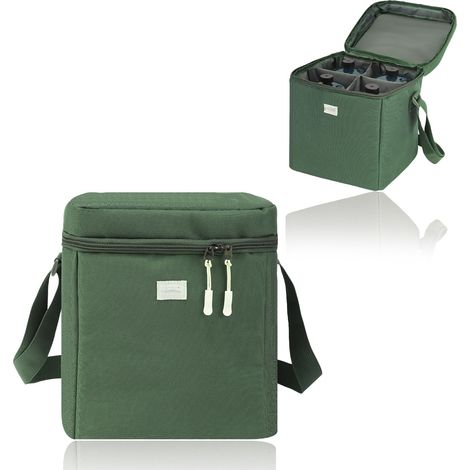Étui de transport protecteur conçu pour le transport sécurisé et le rangement organisé de deux petites bouteilles de gaz, avec rembourrage résistant. Idéal pour le camping, la randonnée, le trekking, (1/5)