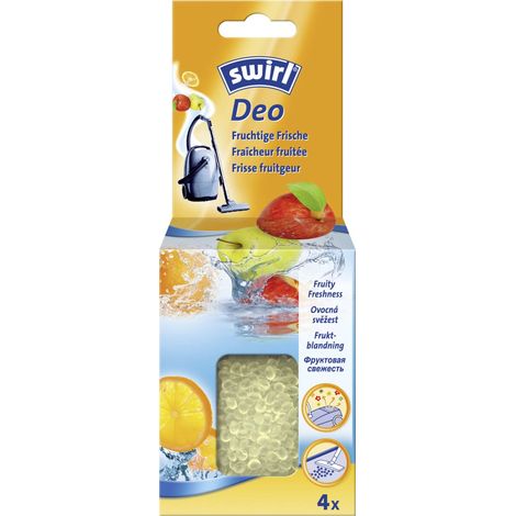 Swirl Deo Perlen für Staubsauger Fruchtige Frische 4 Portionen Staubsaugerbeutel (1/3)