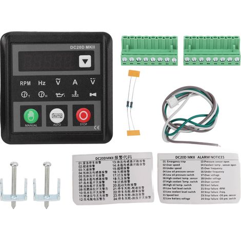 Module de contrôle Générateur DC20D, régulateur moteur pour groupe électrogène, système d'automatisation, pièce de rechange, commande de groupe. (1/5)