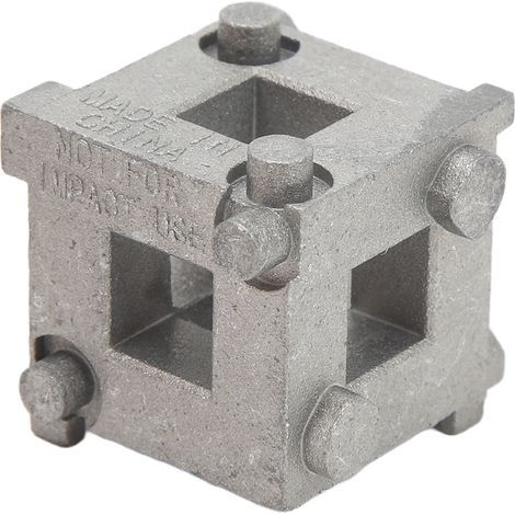 Outil multifonctionnel pour remettre en place les pistons de frein à disque arrière – Acier carbone, compatible clé à cliquet 3/8" (1/5)