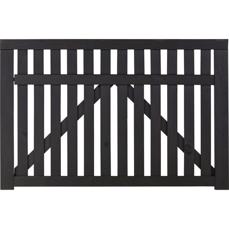 Plus Einzeltor Country 150 x 98 cm schwarz Sichtschutz