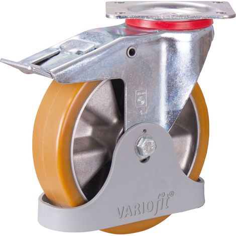 VARIOfit Polyurethanrolle Bremsrolle 92° Shore A 200x50