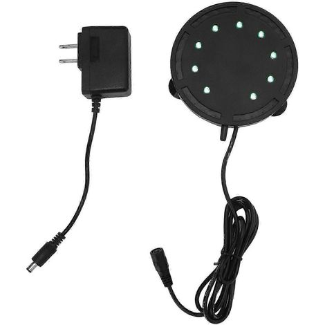 Diffuseur d'oxygène LED pour aquarium avec éclairage, prise US 110-240 V (1/5)