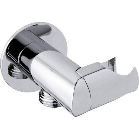 Sapho - Support de douchette rotatif, fixe, chrome SG201 (1/2)