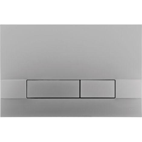 Placca doppio tasto Narrow Olipure Cromo Satinato cassetta incasso Oli (1/3)