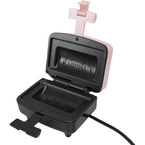 Appareil à sandwichs électrique double face chauffant, mini presse-sandwichs, machine à petit-déjeuner avec plaque antiadhésive, prise UE 220 V (1/5)