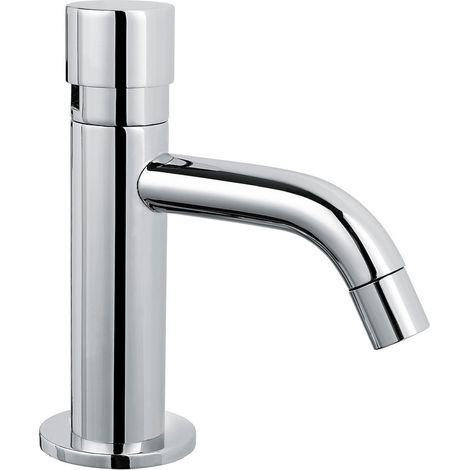 Robinet de lavabo temporisé série MINIMAL avec commande par bouton-poussoir - Idral