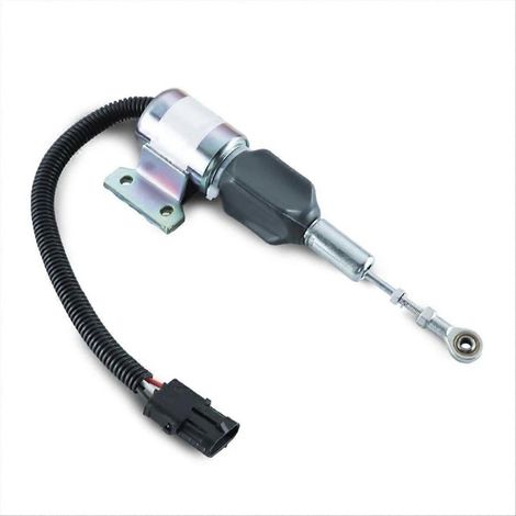 Vanne solénoïde d'arrêt compatible avec les moteurs 4BT 5.9L et 6BT 5.9L R130 et R170 (référence 3932529): commande d'arrêt fiable (1/5)