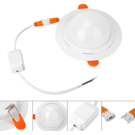 Plafonnier LED RGB+W intelligent blanc 7W, contrôle vocal via application, AC85-265V (1/5)