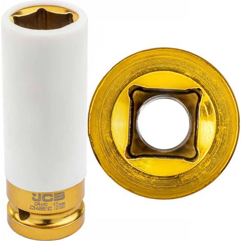 Bussola a impatto da 1/2" per cerchi in alluminio da 19 mm, lunga a 6 punte