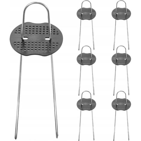 JUEGO DE 6 ESTACAS GARDENLINE DE 15 CM CON ARANDELA PARA SUJECIÓN AGROTEXTILEÑO DEN6577