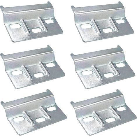 Lntyq Rail de suspension Plaque de fixation Support Armoires Meubles 6 PCS Rail de suspension pour meubles 60mm Armoires de cuisine Armoires Meubles Garde-robe (Argent) (1/5)