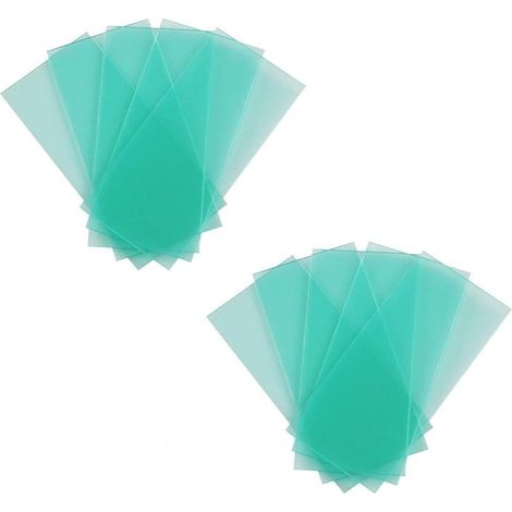 Lot de 10 lentilles de protection de soudage à la lumière variable automatique de rechange 108 mm x 50 mm pour filtre à lumière solaire automatique variable 3/11 (1/4)