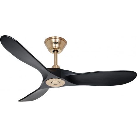 Ventilateur de plafond Eco Genuino DC 122 Laiton-Noir (1/4)