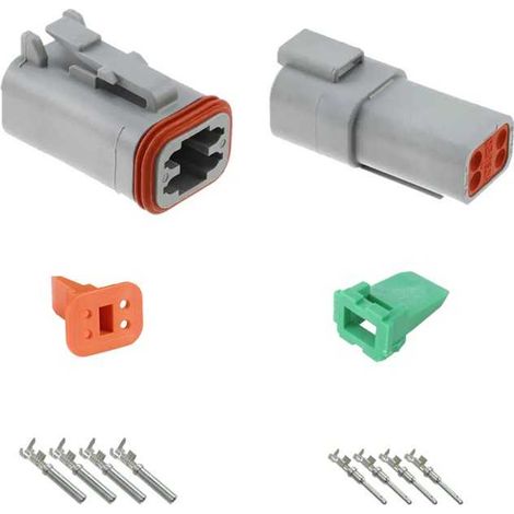 Kit Connecteurs Series DT Mâle Femelle 4 Voies