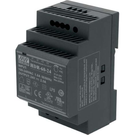 Sanela Alimentatori - Alimentatore 24 V per fissaggio a barra DIN SLZ 04Z