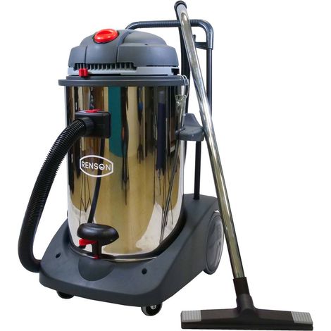 Renson – Aspirateur professionnel eau et poussières 78L – 3 moteurs 3600W – Dépression 22 kPA – Cuve inox renforcée – Câble 7,5m (1/4)
