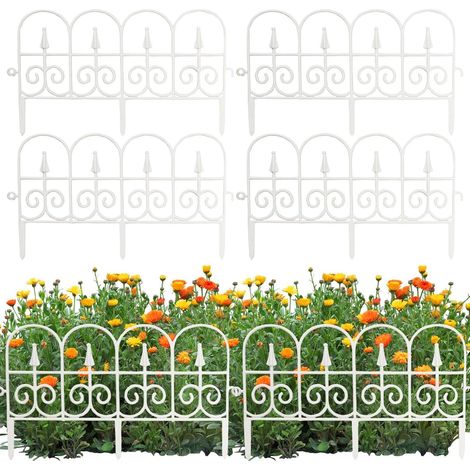 dekorative Zaunelemente für Gartenzaun Blumenzaun 6 Stück