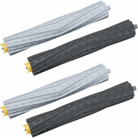 Compatible con accesorios de cepillo para irobot Roomba series 800 y 900 861 865 866 870 871 880 885 886 890 900 960 966 980 cepillo principal de robot aspirador con 4 cepillos de goma. (1/4)