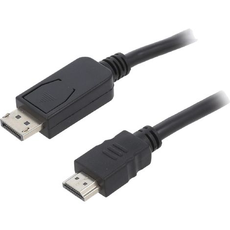 Cable DisplayPort 1.1 male HDMI 2.0 male 10m noir
