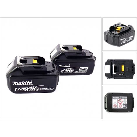 Makita BL 1850 B 18 V - 5,0 Ah Li-Ion Akku 2er Pack