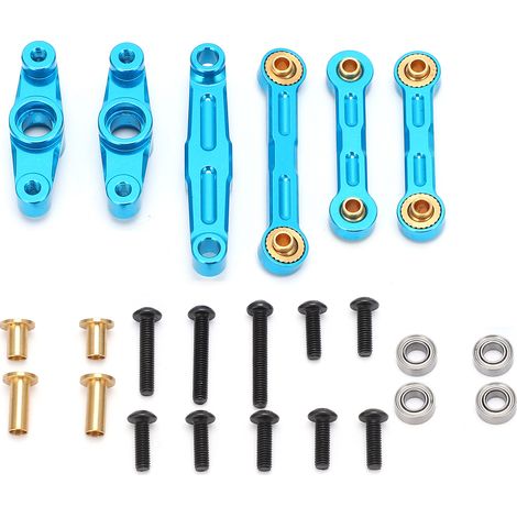 Kit de direction à roulements à billes en alliage d'aluminium pour voiture RC Tamiya TT02 1/10 - Pièces de mise à niveau (1/5)