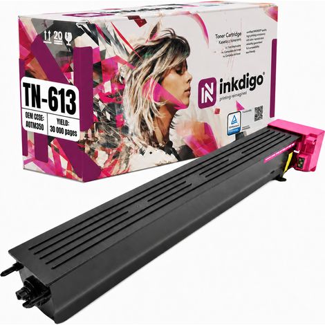Toner Inkdigo TN613M compatibile con Minolta Bizhub C452 C552DS C652 C552, certificato TÜV. (1/5)