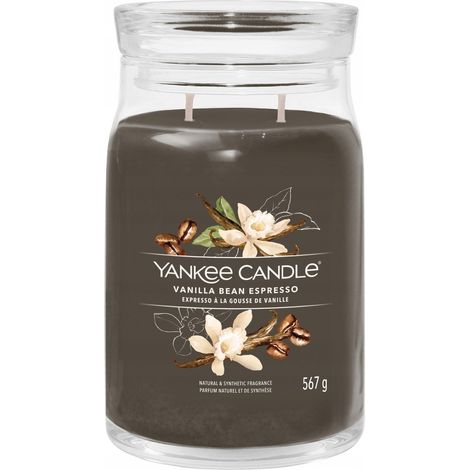 Vela Yankee Candle con aroma a vainilla y espresso, 567 g (1/2)