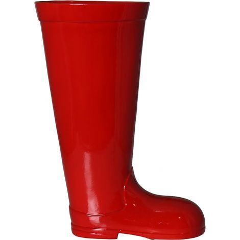 Porte-Parapluie en Forme de Botte en céramique Rouge 18 x 32 x 45 cm (1/2)