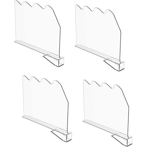 4er-Pack Acryl-Regalteiler für die Aufbewahrungsorganisation (1/5)