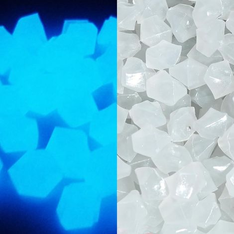 300 pièces Décorations pour aquarium, pierres phosphorescentes, galets lumineux, gravier décoratif, pour aquarium poisson et tortue (1/5)