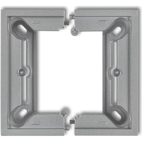 Karlik Deco / Mini Silber Metallic Einzelne Aufputzdose, faltbar, Mini 7DPU-1