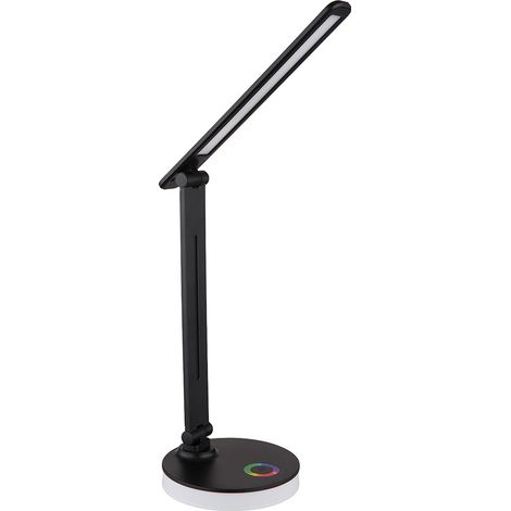 Schreibtischlampe Tischleuchte Leseleuchte beweglich Touchdimmer RGB LED H 50 cm