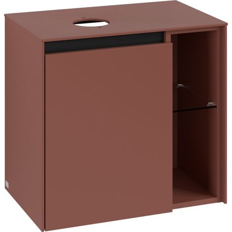 VB WTUS Collaro 600x548x380mm avec support 1 étage. A:li WT li Rouge Vin