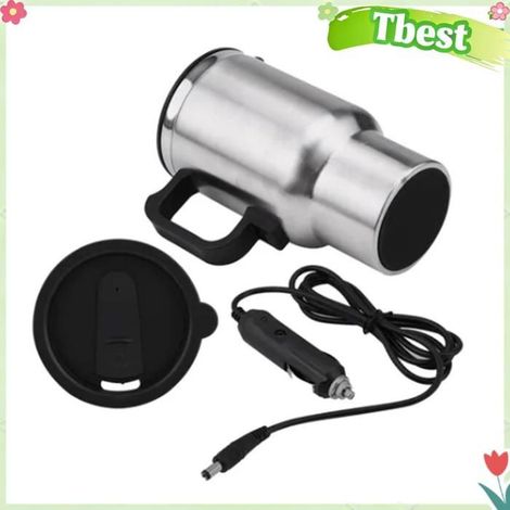 Tasse Chauffante pour Voiture 12V, Grande capacité, Anti-fuite, Allume-cigare en Acier, Tasse Chauffante pour Véhicules (1/4)