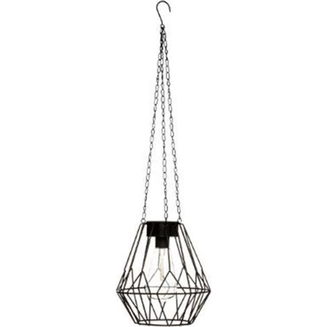 Lampe Suspension Solaire "Flave" 20cm Noir (1/2)